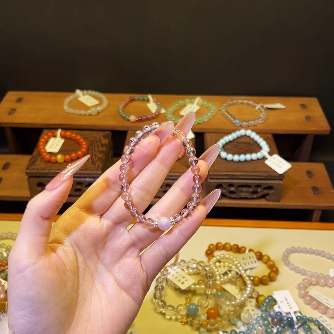 水晶手链银S925镶嵌紫水晶2118