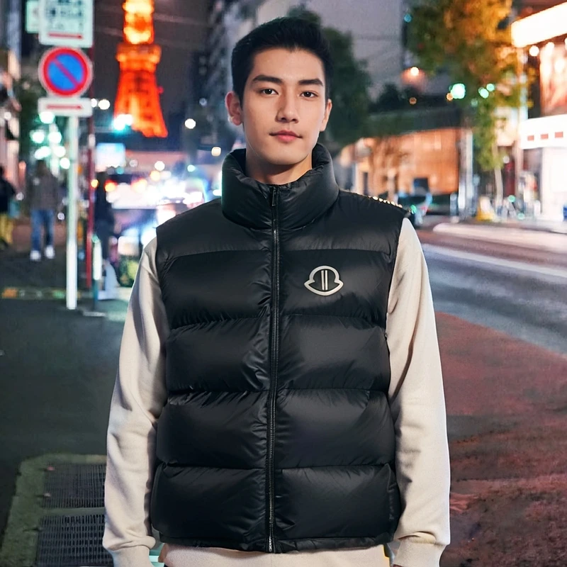 男款潮流高级感男士背心轻薄羽绒马甲外套休闲小众2025新款外套