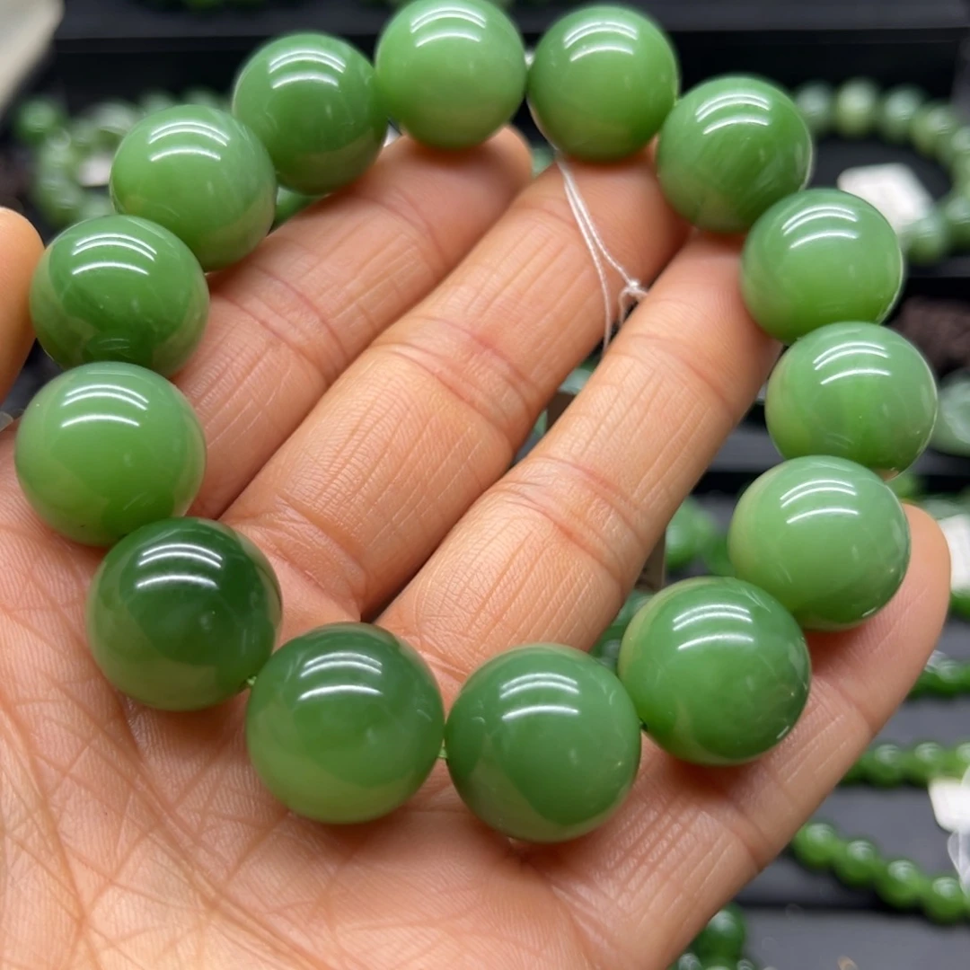 和田玉（碧玉）手链未镶嵌宝**仪