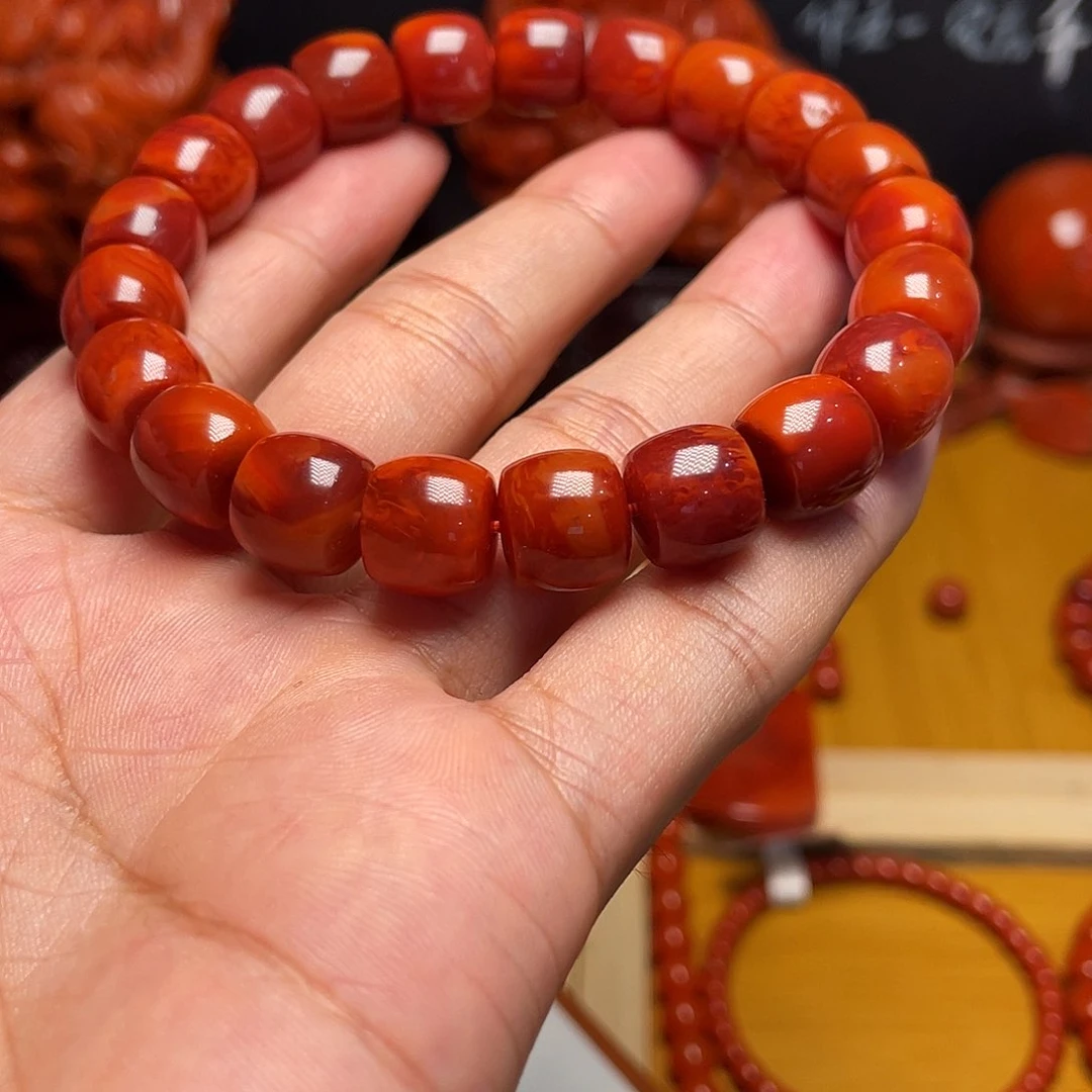 南红玛瑙手串未镶嵌