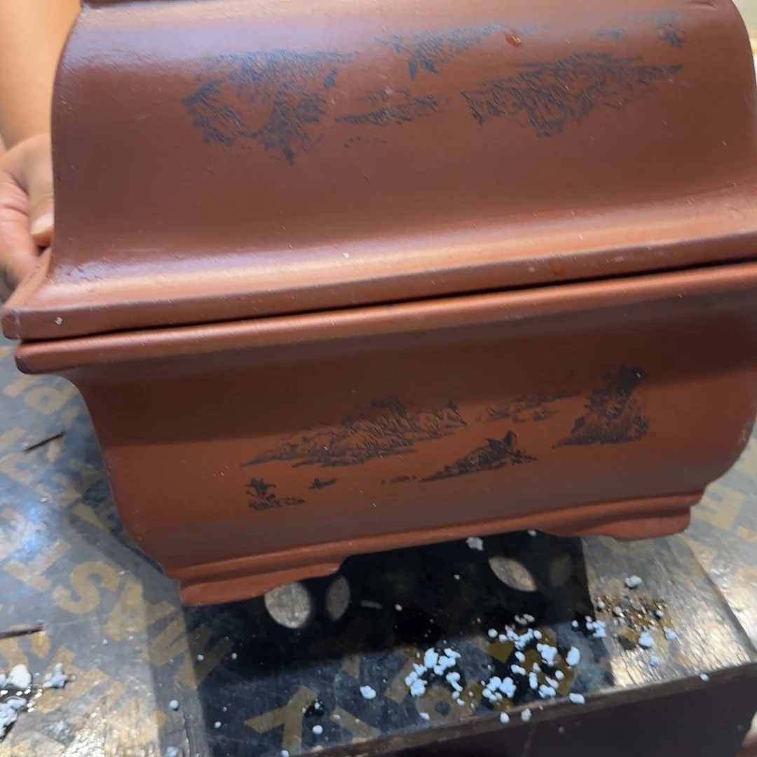 紫砂花盆口径26.18.10口径