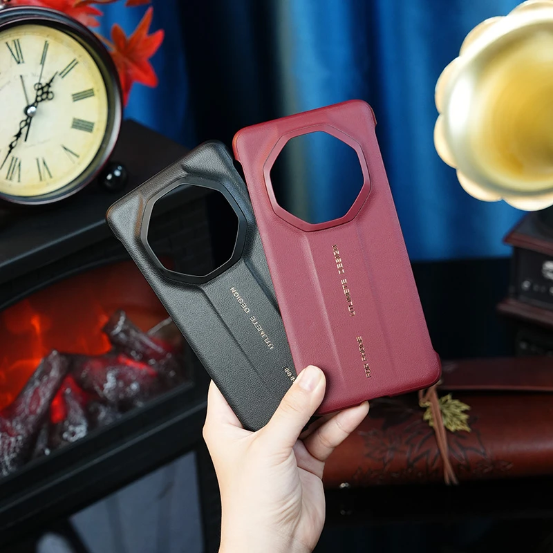 适用华为Mate70RS手机壳真皮无边框新款高端非凡大师轻奢防摔保护