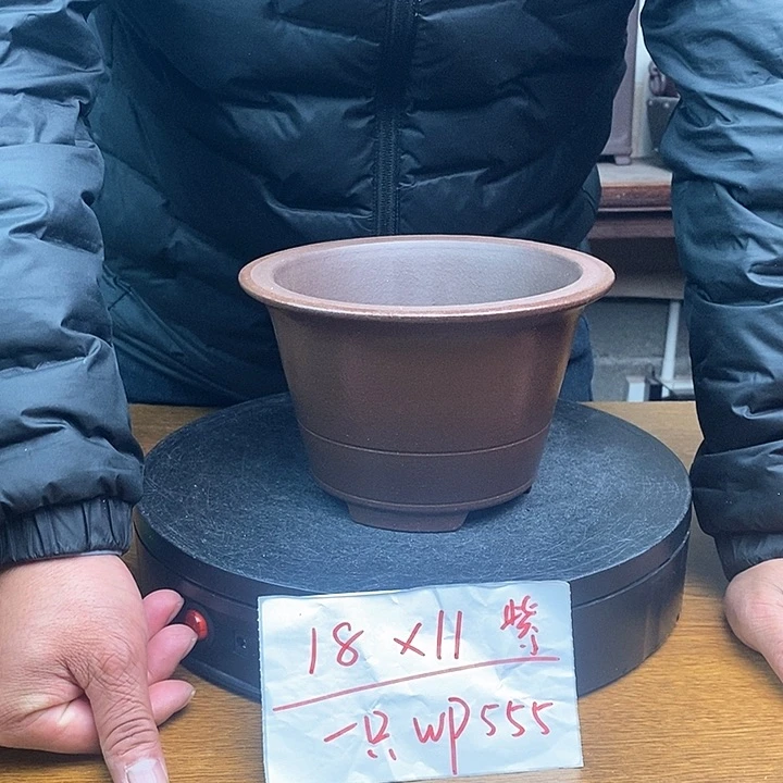 紫砂花盆货号一只WP555
