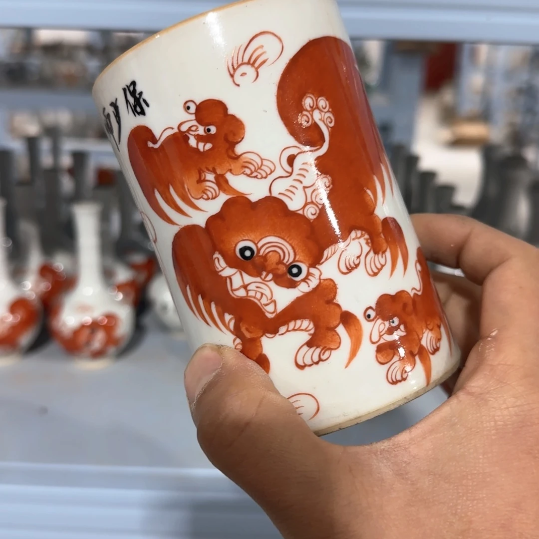 瓷片摆件手绘瓷器全部处理了吧