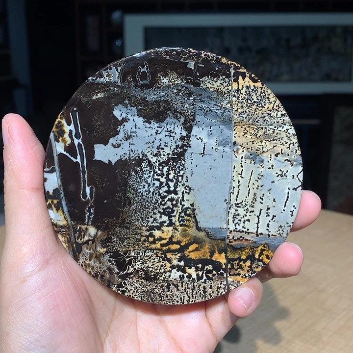 *****广西国画石摆件，收藏观赏