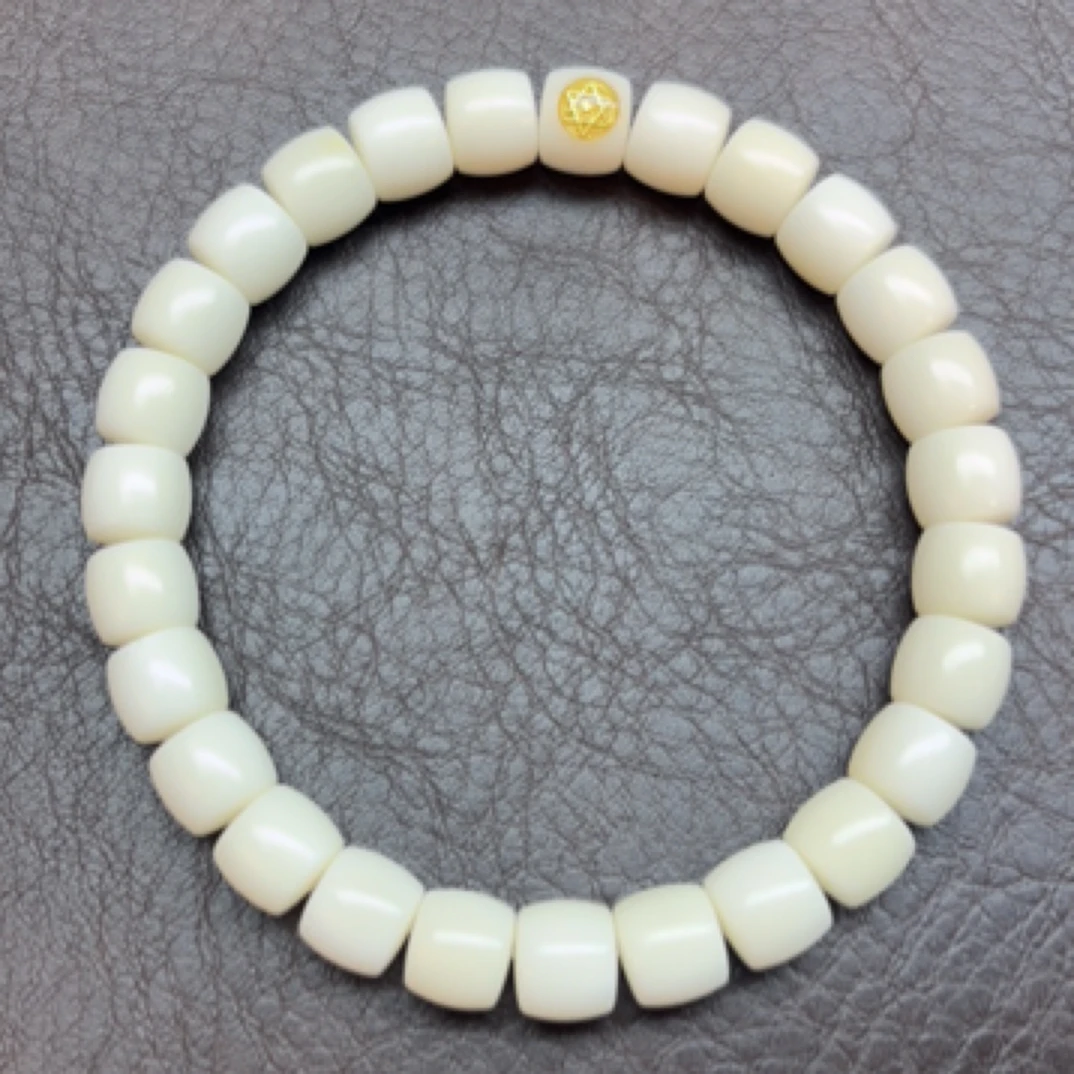 （鼎墨专属）白玉菩提单标直切手串0.9左右尺寸