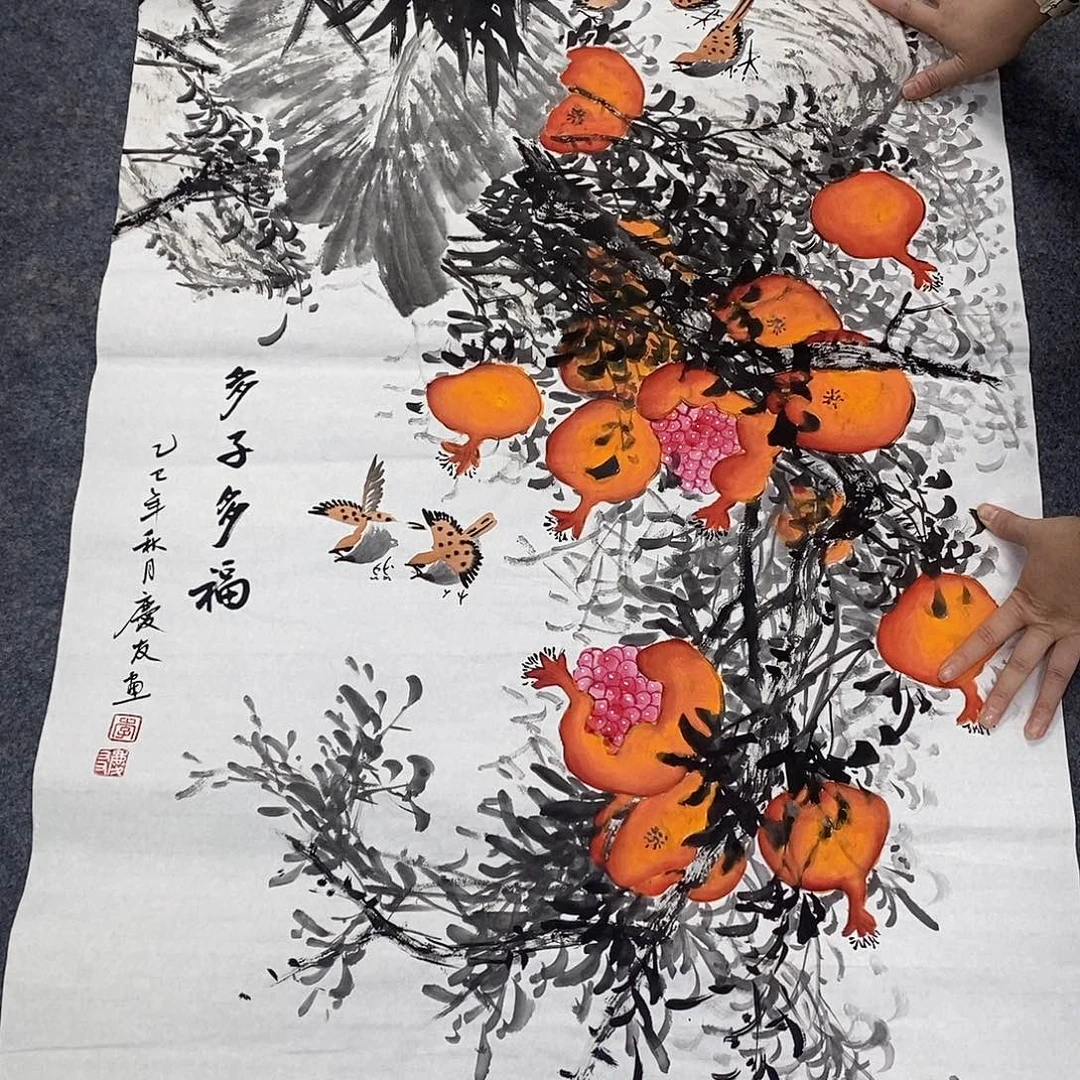 国画国画手绘作品