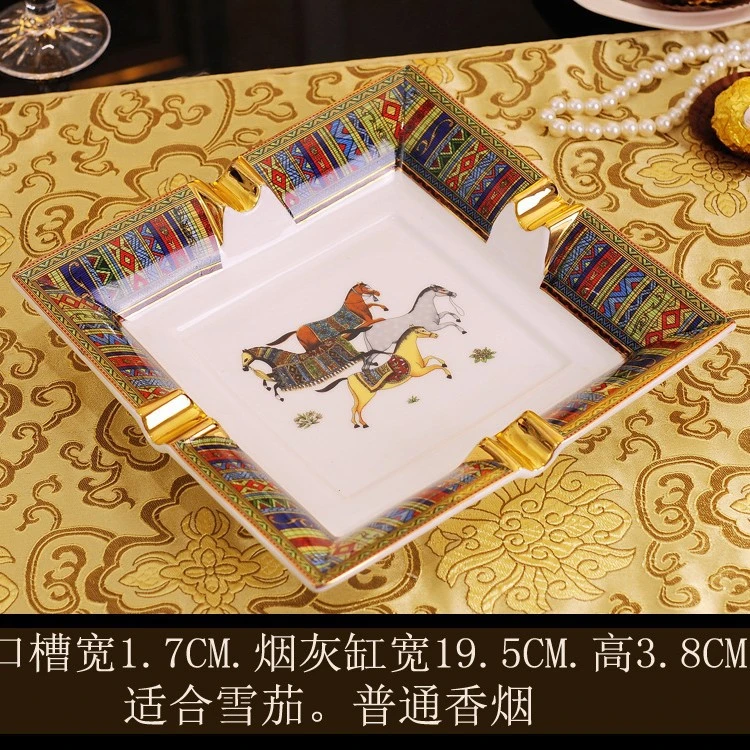 【新疆西藏包邮】陶瓷烟灰缸欧式客厅奢华大号烟灰缸