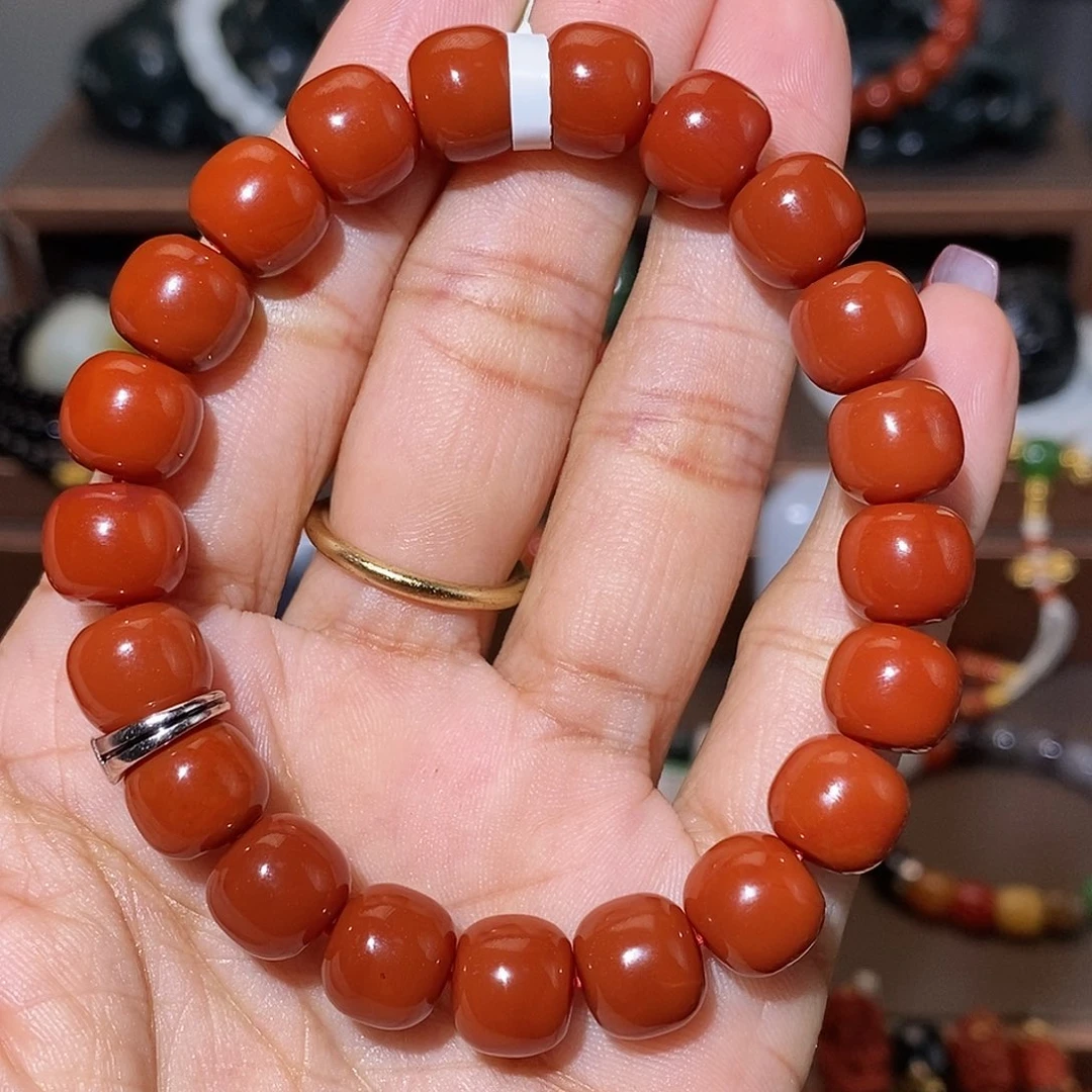 南红玛瑙手链未镶嵌