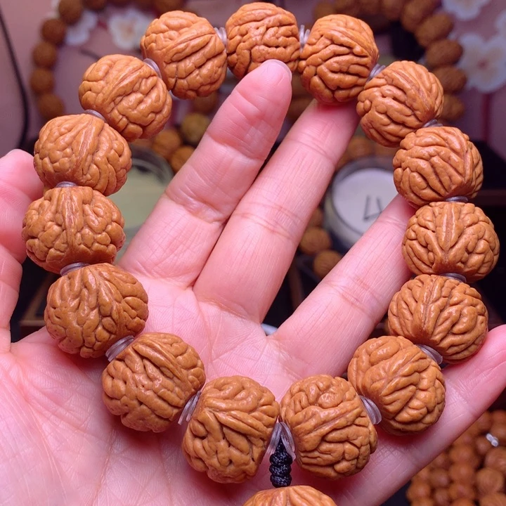 桃核手串龙纹桃核