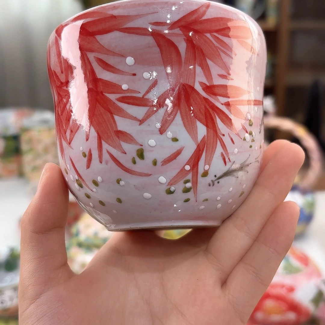 景德镇手绘高温釉下彩陶瓷茶具