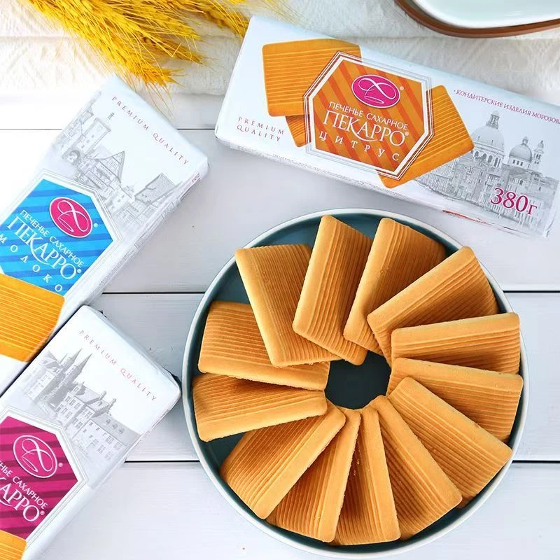 日期到9月 俄罗斯原装进口 莫洛小刺猬牌佩卡罗饼干380g