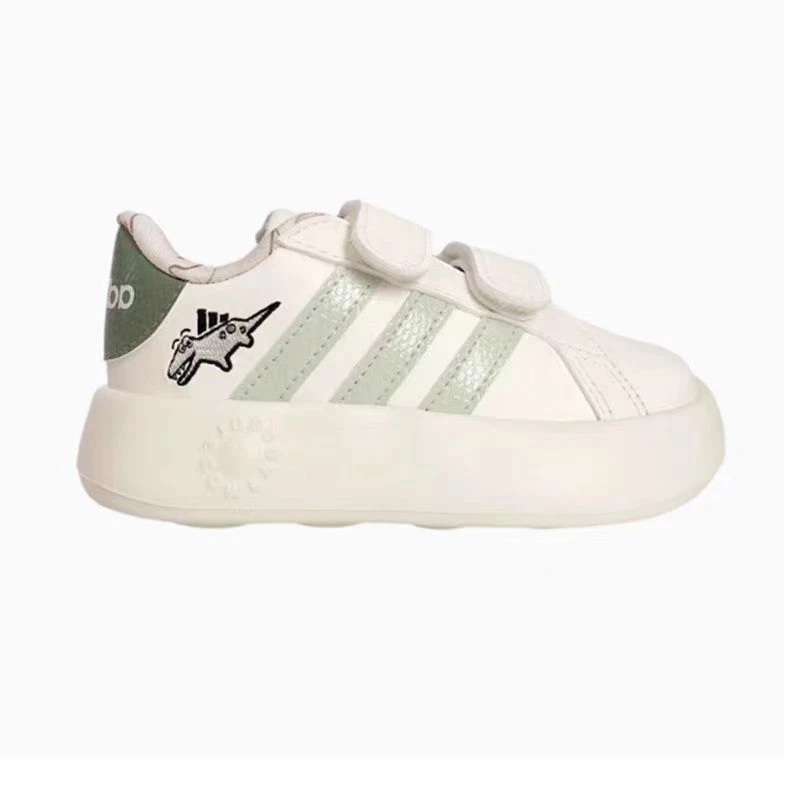 adidas阿迪达斯宝宝魔术贴休闲舒适百搭轻便休闲泡泡跑步鞋JI3898