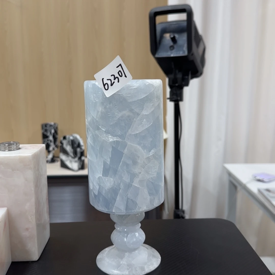 有机玻璃62307蓝水晶大花瓶