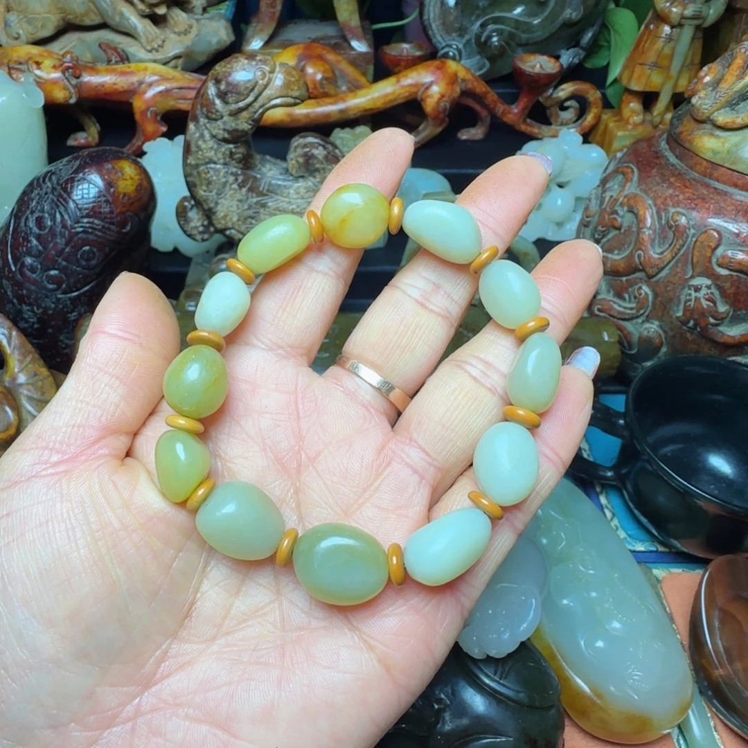 和田玉手串未镶嵌