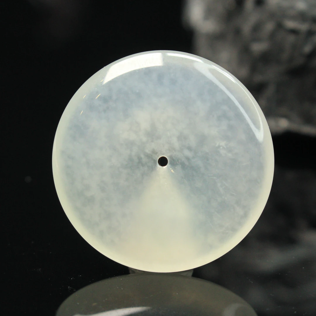 37ZB天然缅甸A货翡翠平安扣吊坠/500288嘉禾臻宝