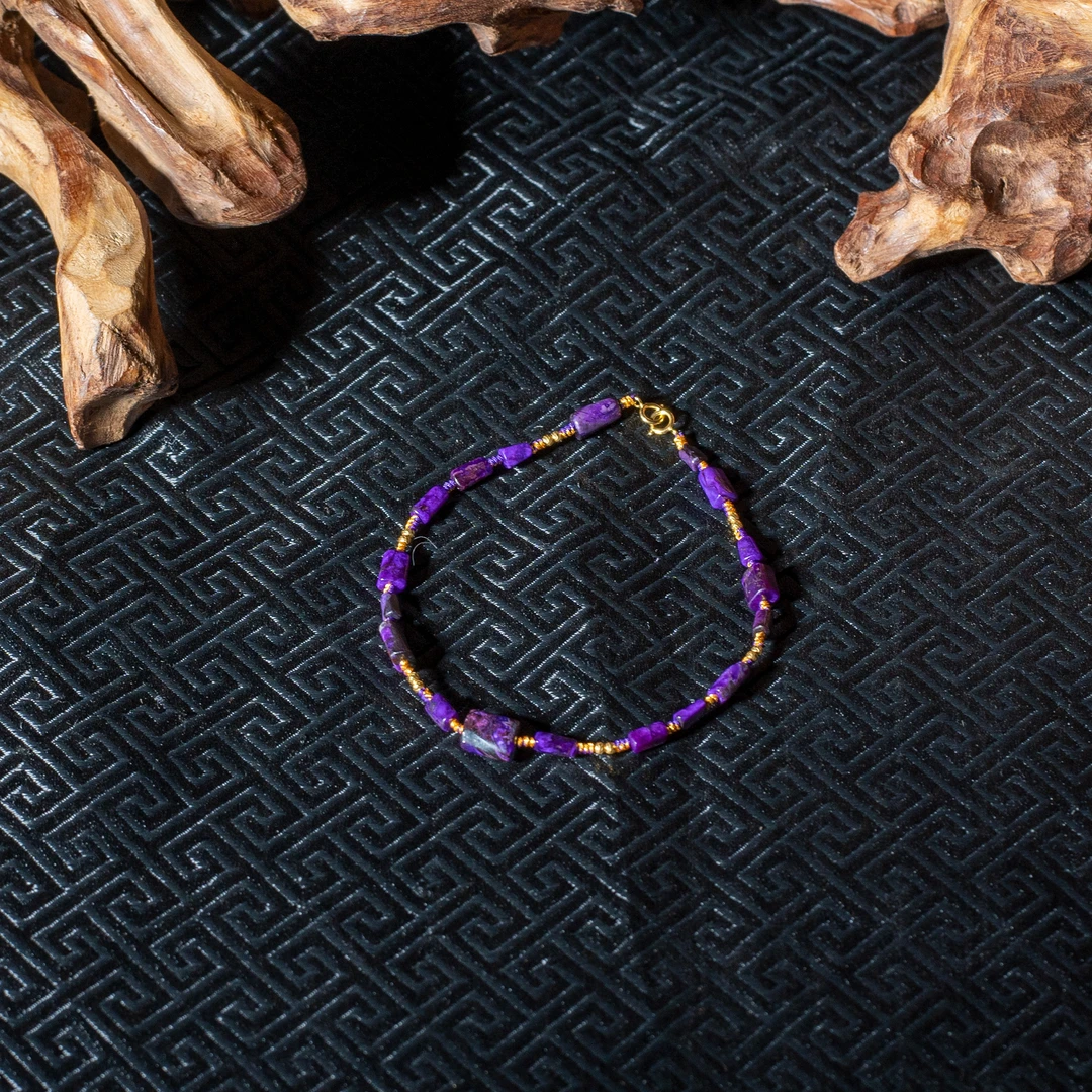 世间臻宝-谷秋|18K金丝绒舒俱来20#脚链/多样性发/P7579/0