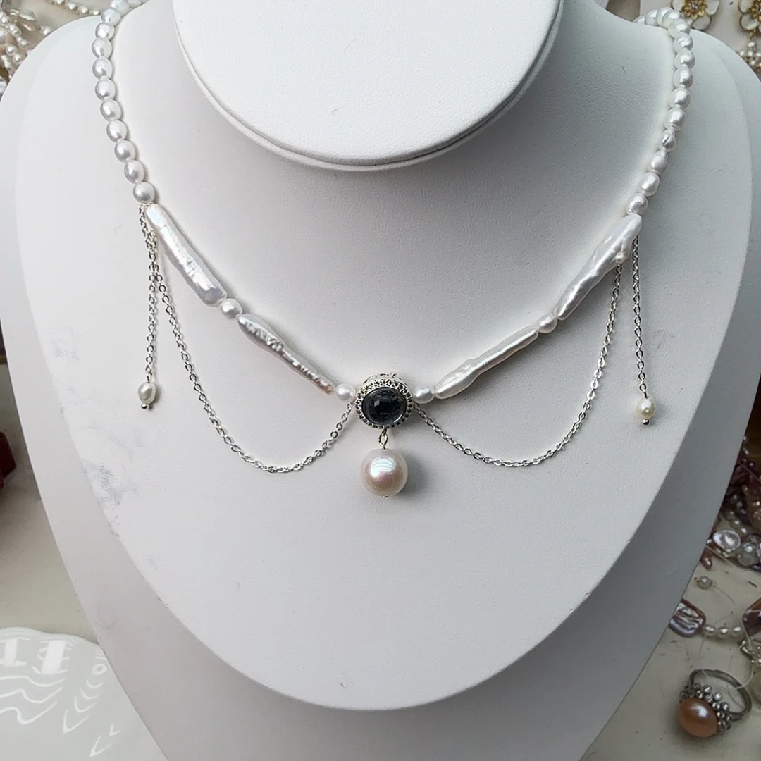 颈饰未镶嵌淡水珍珠