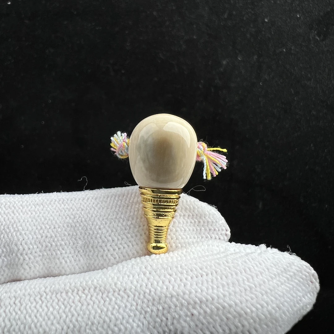 D7209天然猛犸牙 带皮分体三通12*24.9mm支持鉴定 假一罚四