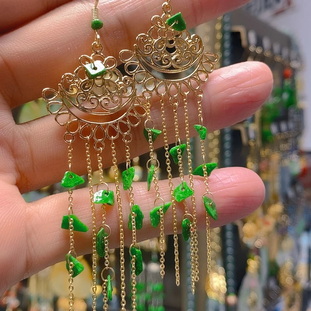未镶嵌翡翠耳饰翡翠
