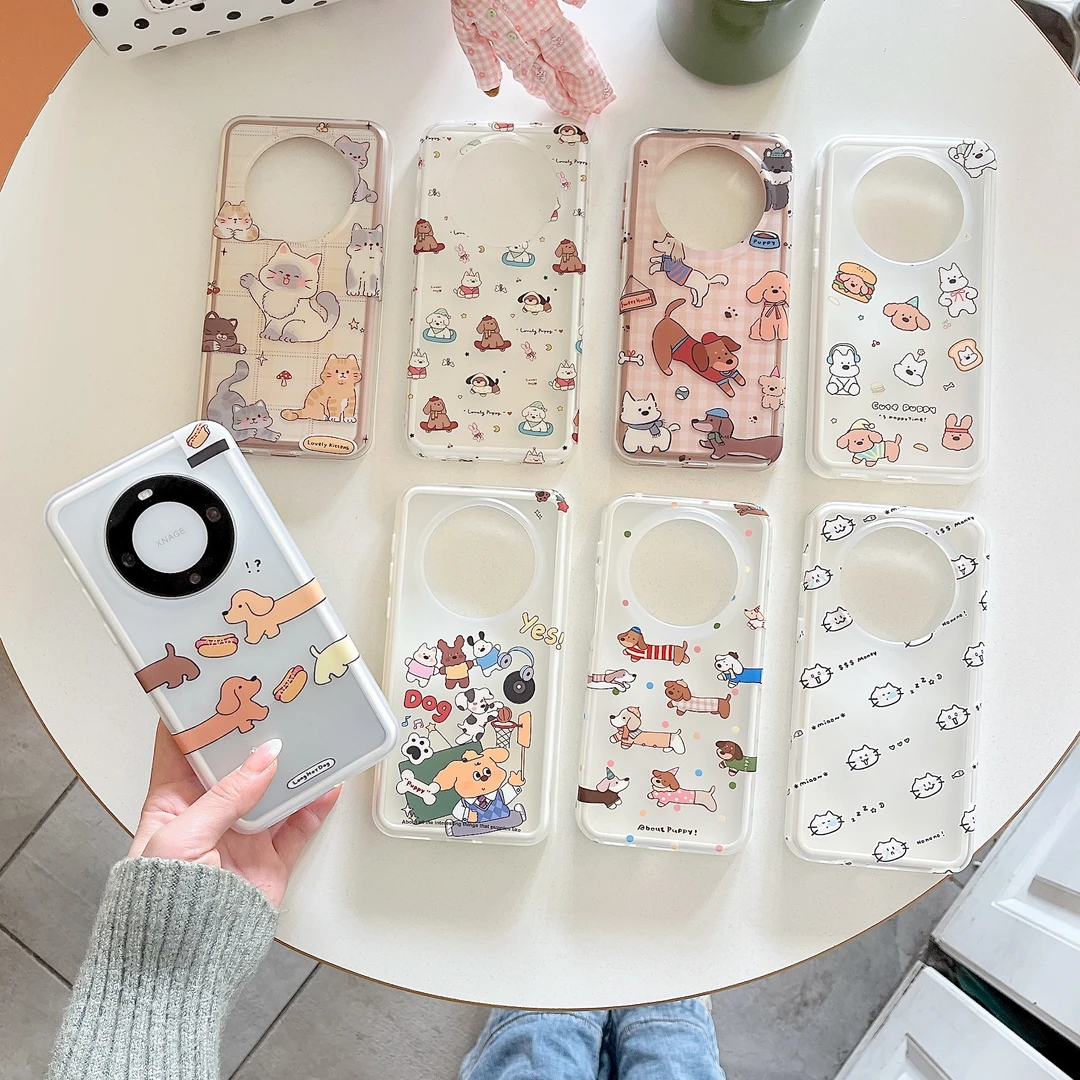 LYDIA CASE【高定新品】卡通IMD二合一磨砂/适用于华为Mate60-70Pro