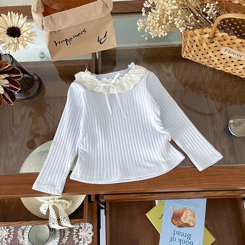 【现货】QY259610秋季新款女童T恤女宝长袖打底衫