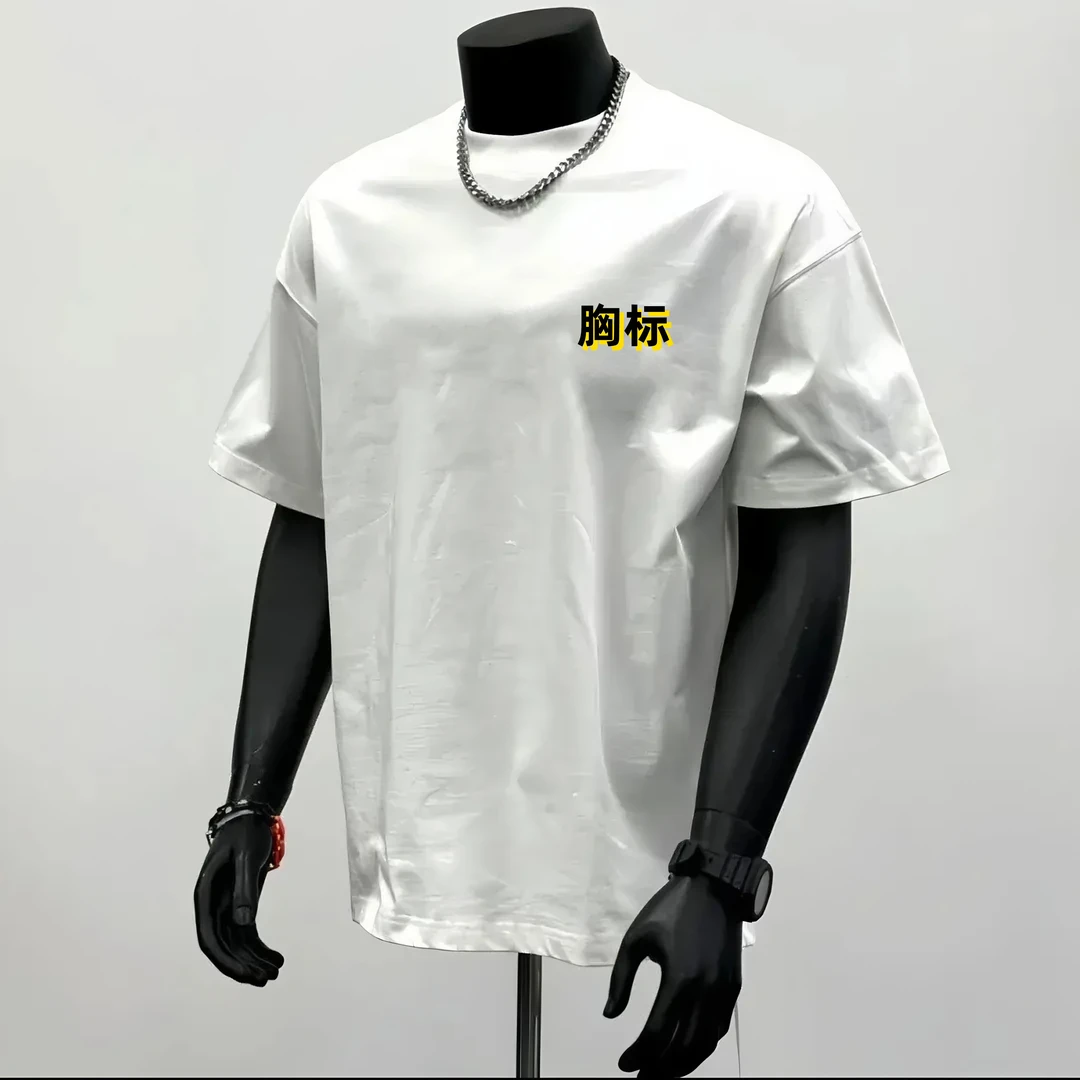 高端品质男装纯棉短袖t恤美式休闲大码潮牌韩版百搭T上衣小众夏季