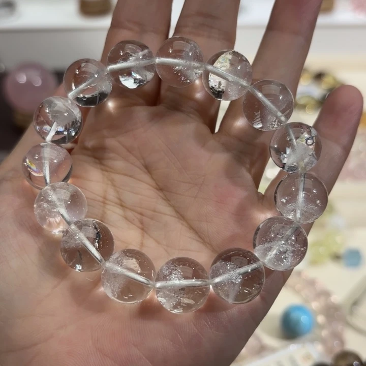 未镶嵌手链水晶白幽灵