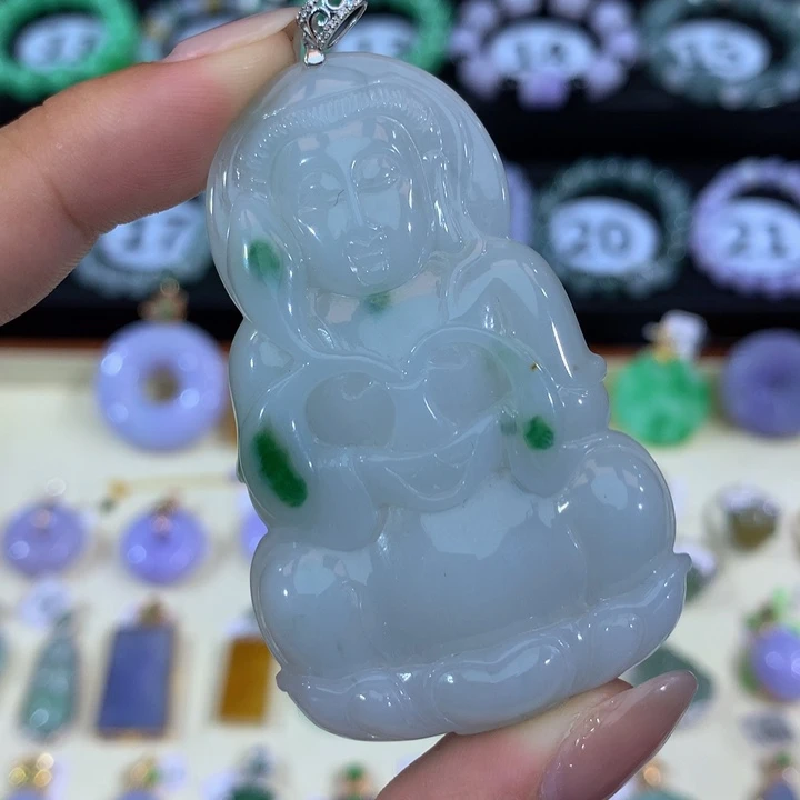 18K金镶嵌手链翡翠翡翠