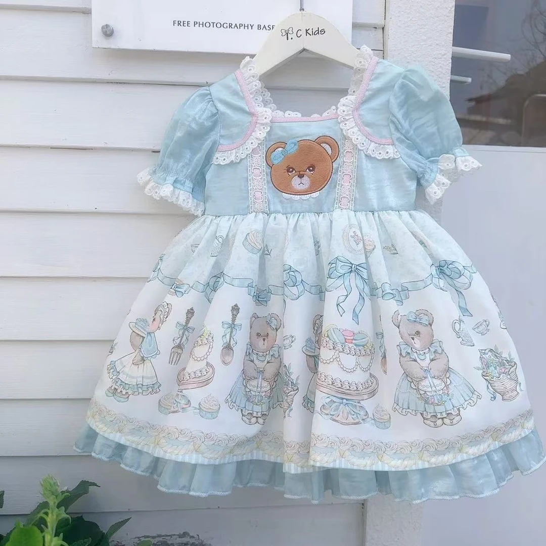 TC.KIDS福利开播#62592 品牌童装2025春夏新款女童舒适可爱连衣裙