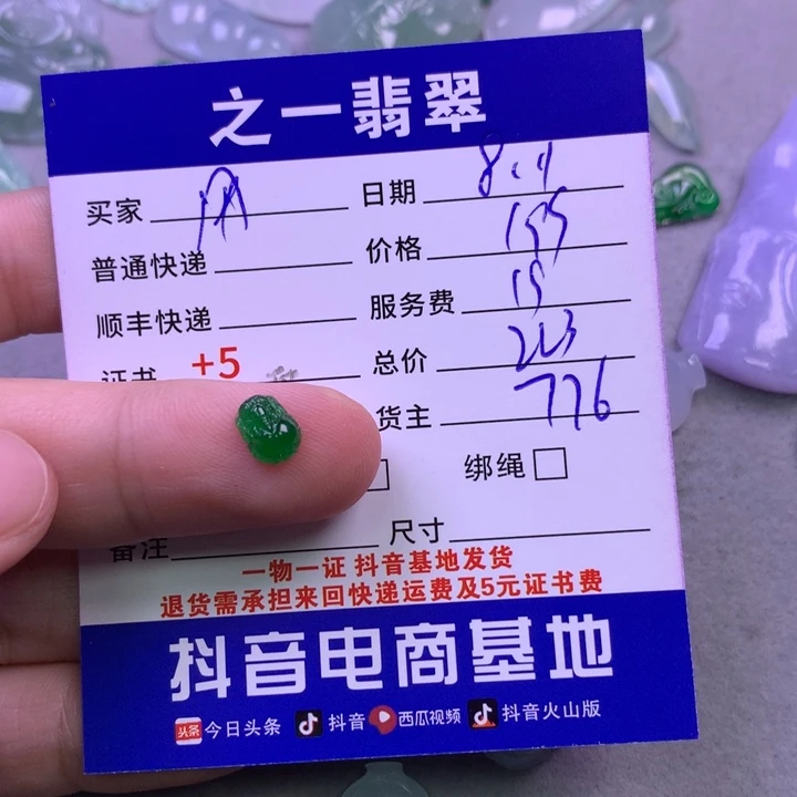 翡翠未镶嵌颈饰用***6