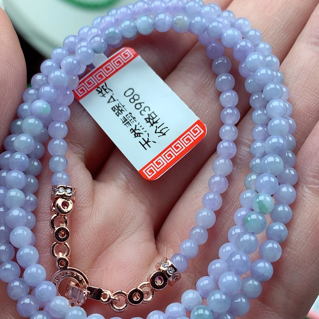 翡翠未镶嵌毛衣链翡翠