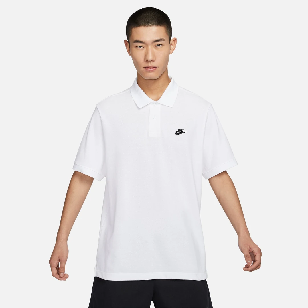 NIKE/耐克Club夏季男子休闲透气宽松版型短袖翻领T恤FN3895100