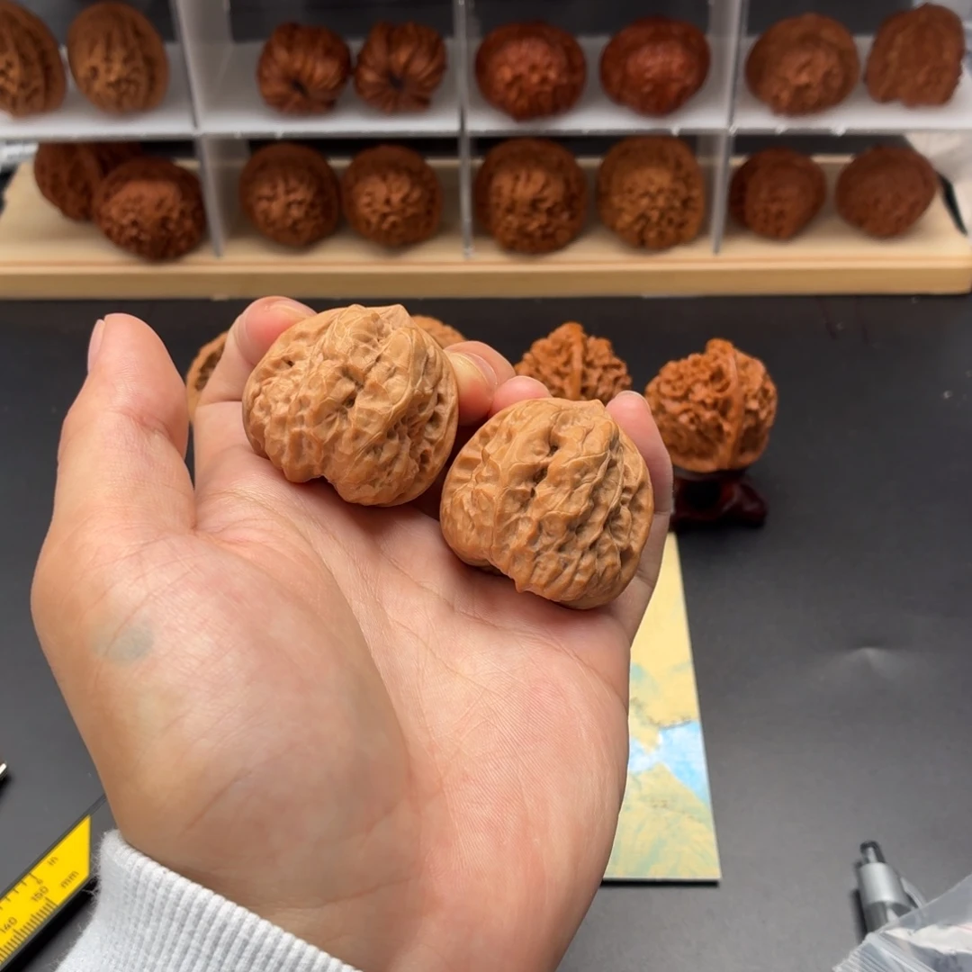 文玩核桃把件三角蛙39/43/38