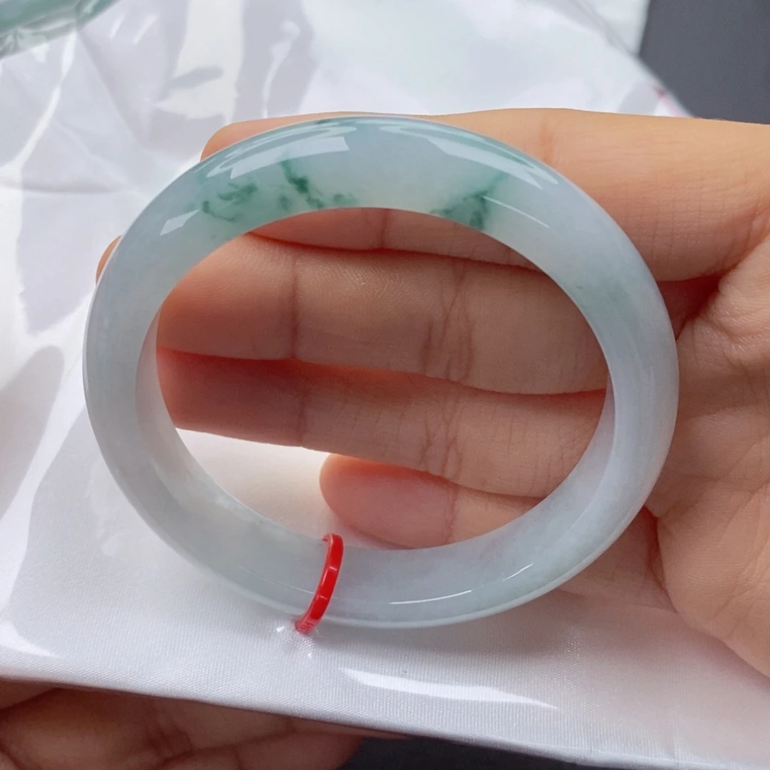 翡翠未镶嵌手镯5253正圈