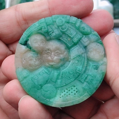 未镶嵌独山玉吊坠(不含链)