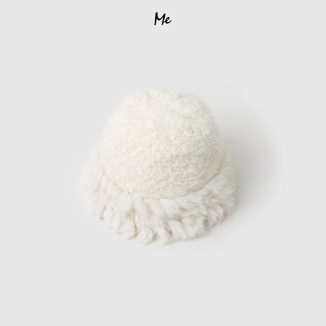 ME【毛绒渔夫帽】兔毛冬季时尚百搭保暖毛绒帽子MEQA4130