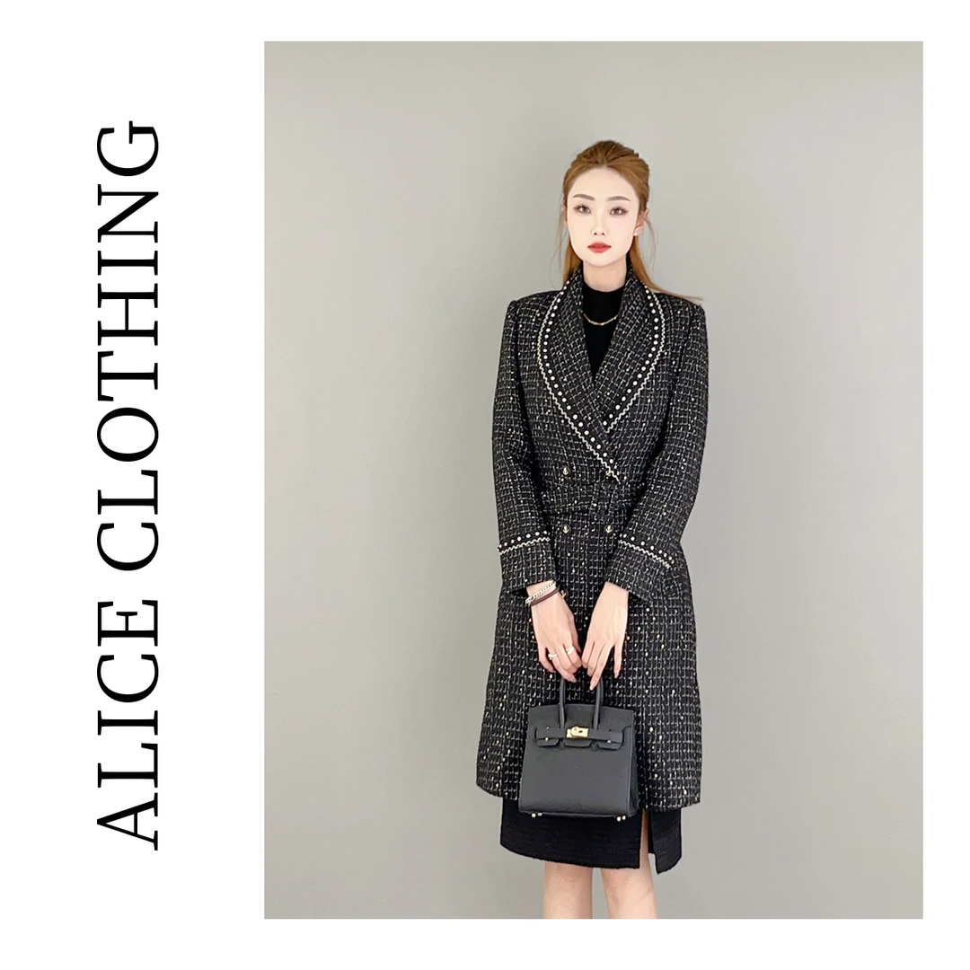 6 alicelulu “女霸总”大衣花边翻领 优雅束腰 S2134439W