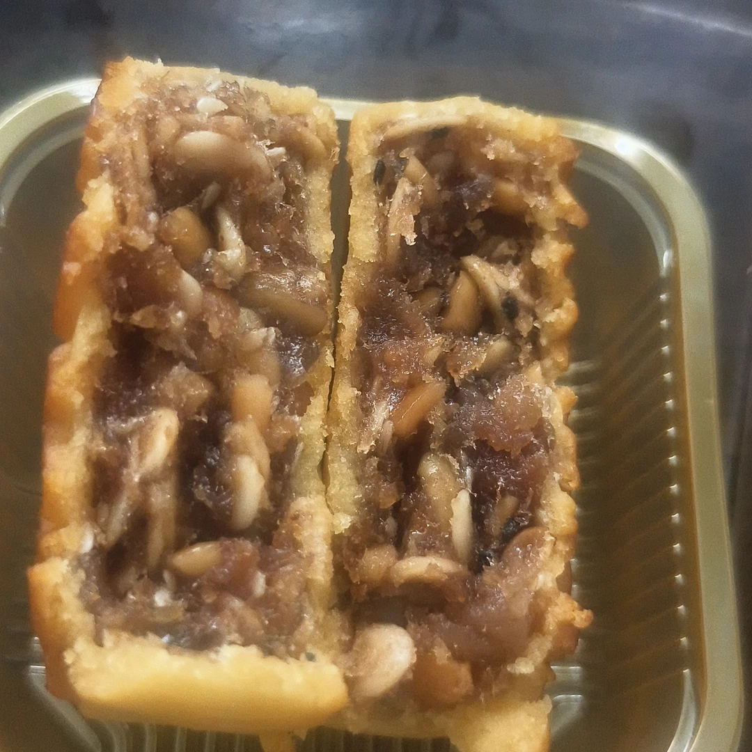 广西传统加料叉烧月饼香甜软糯