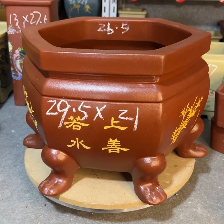 紫砂花盆紫砂花盆