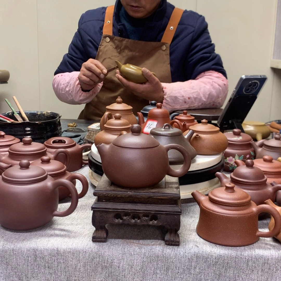 茶壶紫泥西施200 c半手工制作