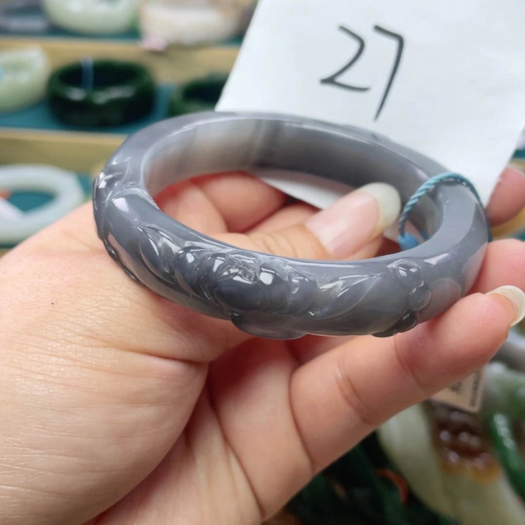 未镶嵌手镯和田玉圈口54