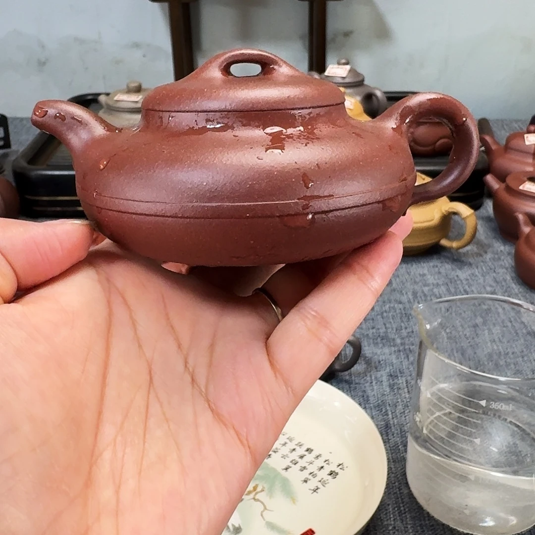 茶壶紫砂全手工紫砂壶线圆