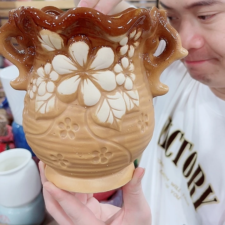 有孔，凑10元包邮陶瓷花盆发货！