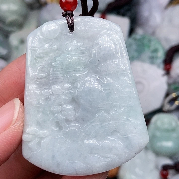 颈饰未镶嵌翡翠翡翠