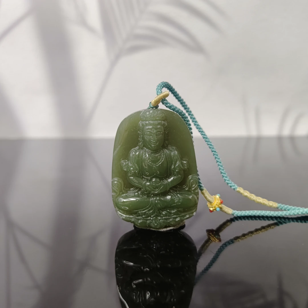 Z和田玉观音吊坠0111