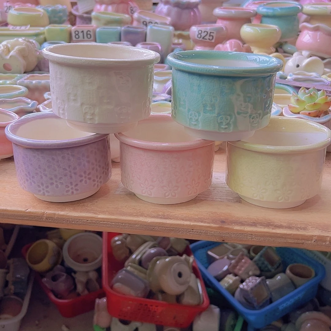 陶瓷花盆当场满12包邮