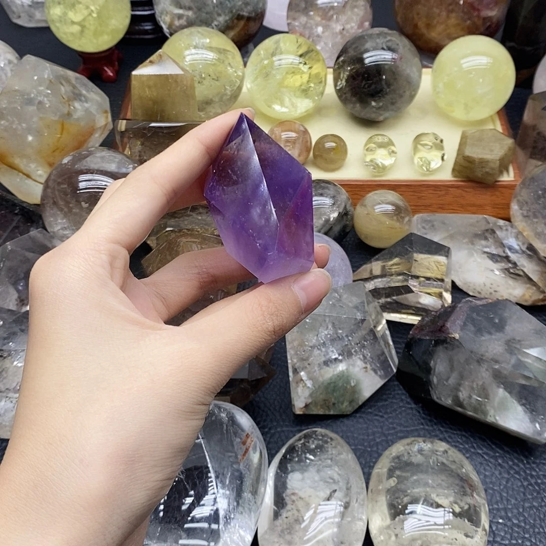 水晶未镶嵌珠宝半成品65水晶石