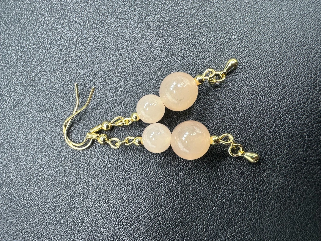 A245 高端藕粉色耳饰