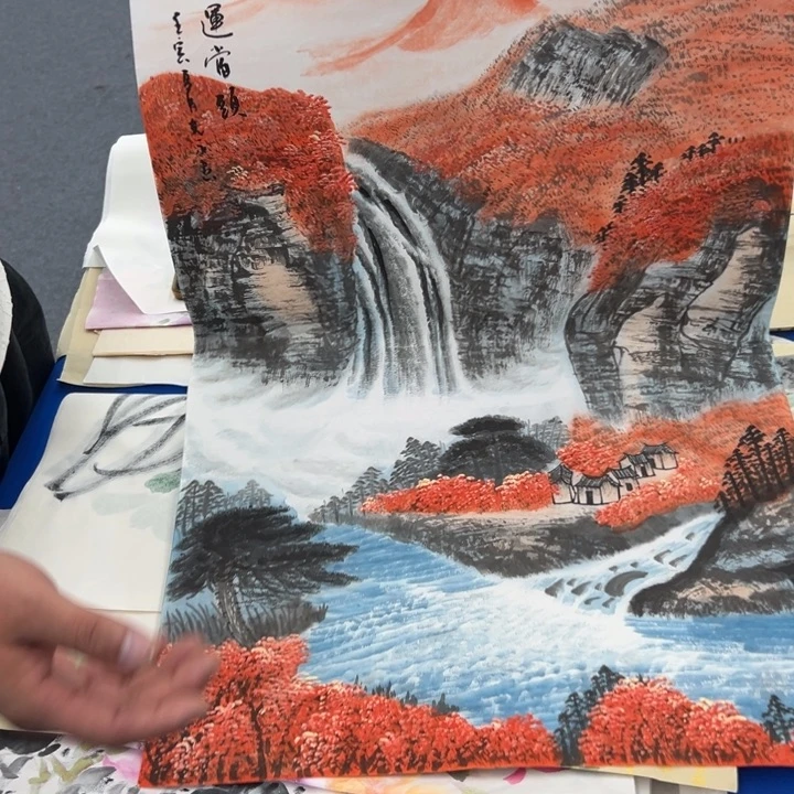 国画宣纸纯手绘字画